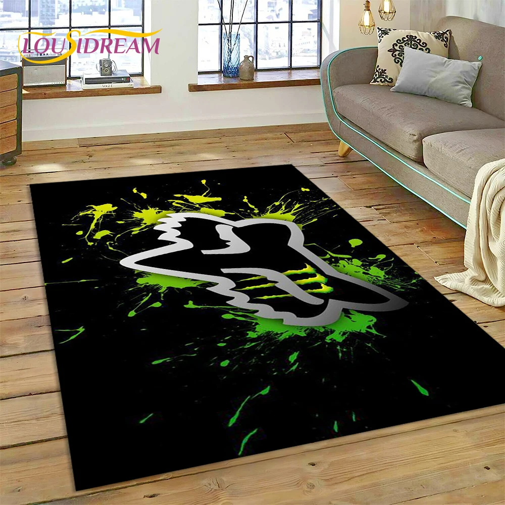 Kids Outdoor Flooring - 3D F-FOX Logo Racing Tapijt Tapijt