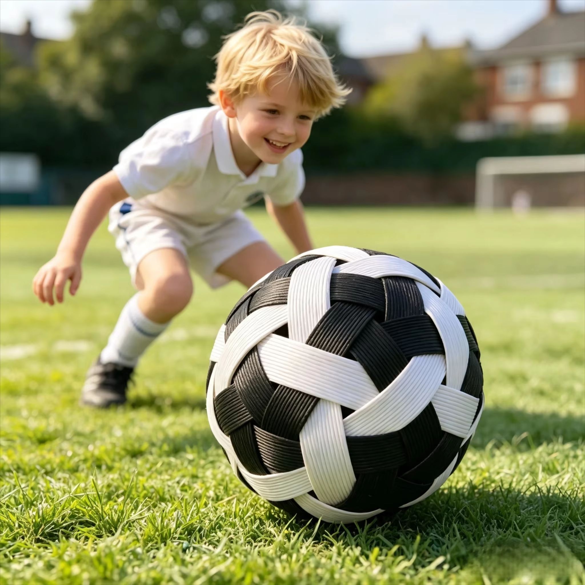 Kids Outdoor Toys - Kinderen Sepak Takraw Rotan Bal Handgeweven