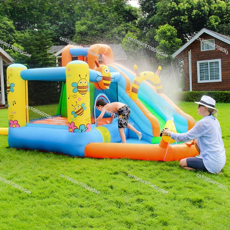 Kids Outdoor Inflatable Water Slide - Opblaasbare springkasteel waterpark glijbaan kinderspringkussen binnen