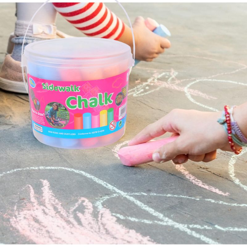 Kids Outdoor Chalkboard - Wasbaar Jumbo Stoepkleuren Krijt voor kinderen