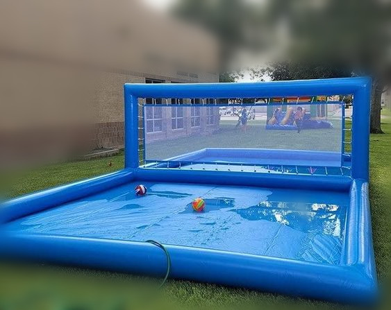 Kids Outdoor Volleyball Net - Draagbare opblaasbare volleybalbaan voor kinderen en
