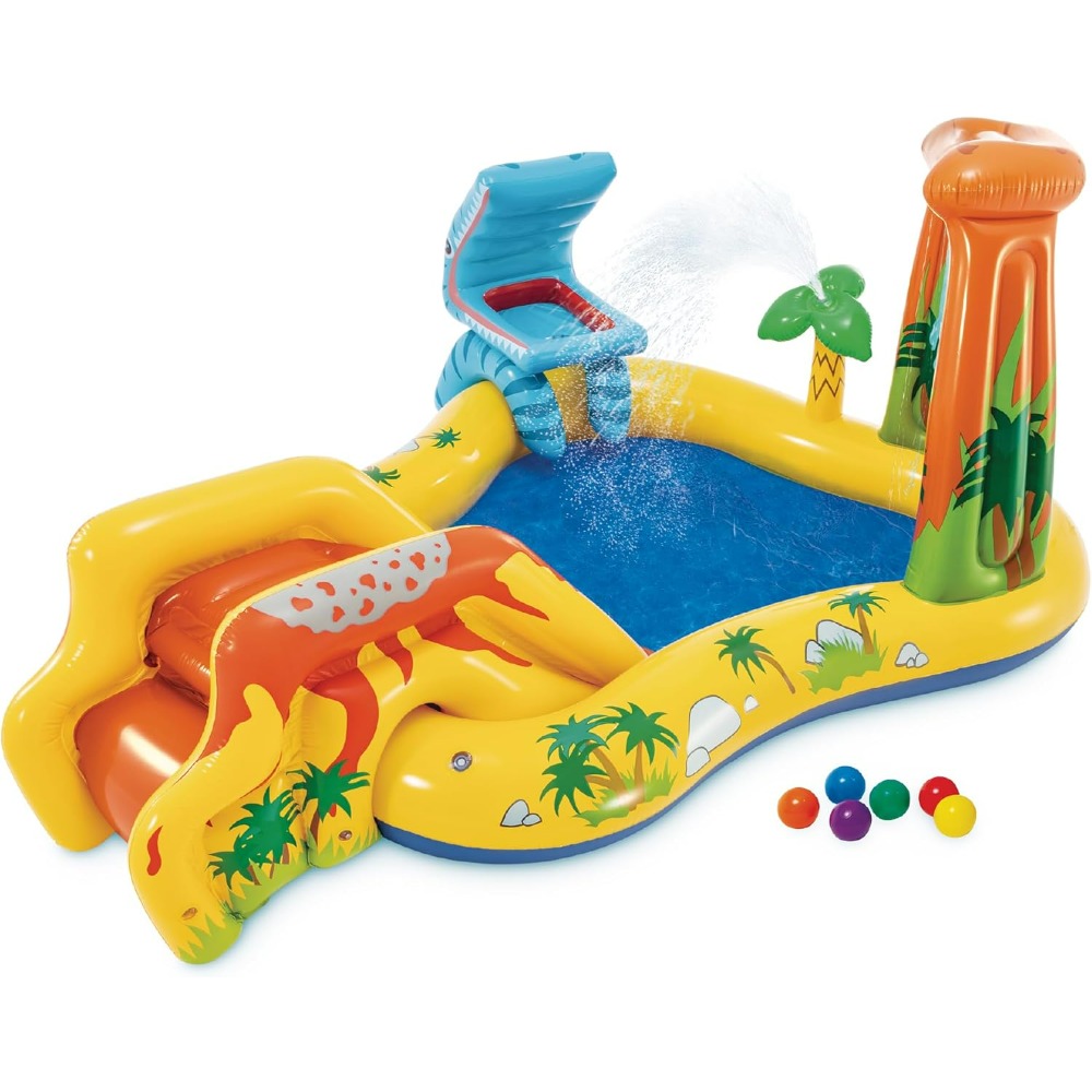 Kids Outdoor Activity Centre - Opblaasbaar Dinosaurus Speelparadijs, Buiten Opblaasbaar Waterpark
