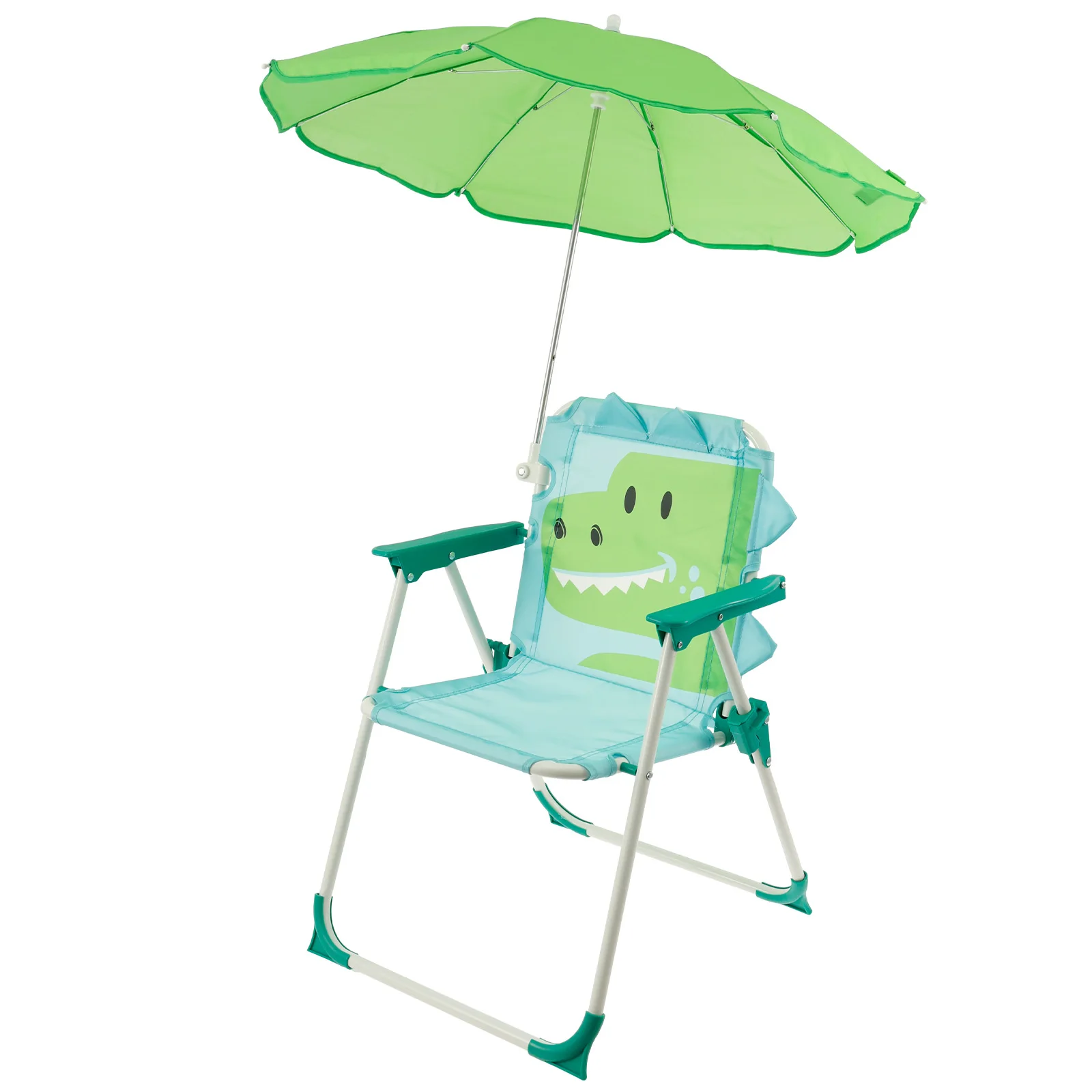 Kids Outdoor Lounger Chair - Opvouwbare strandstoel voor kinderen met parasol