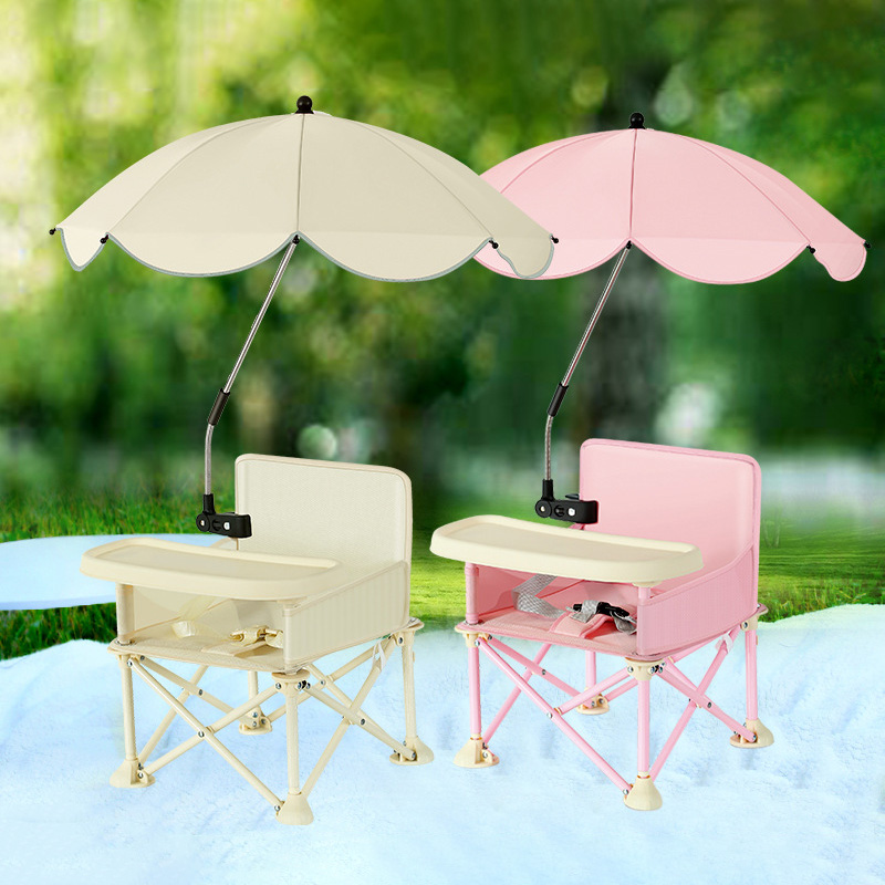 Kids Outdoor Umbrella Chair - Opvouwbare babystoel met parasol Buiten Strand