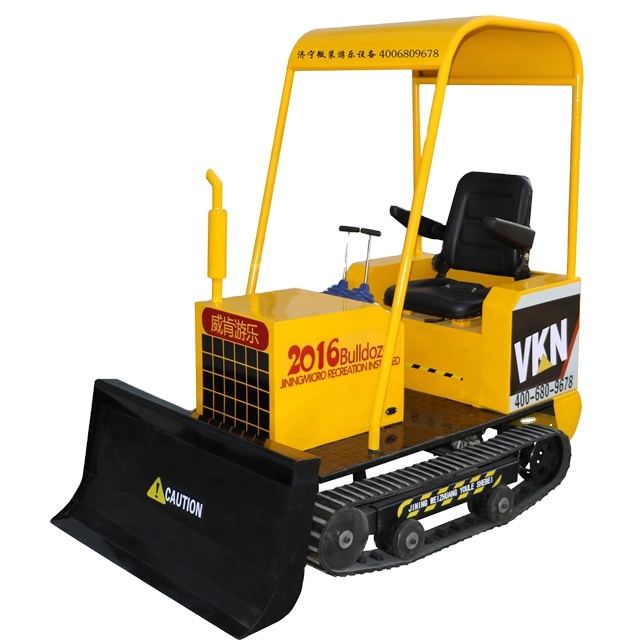 Kids Outdoor Adventure Park - Miniatuur elektrische binnen/buiten metalen model bulldozer