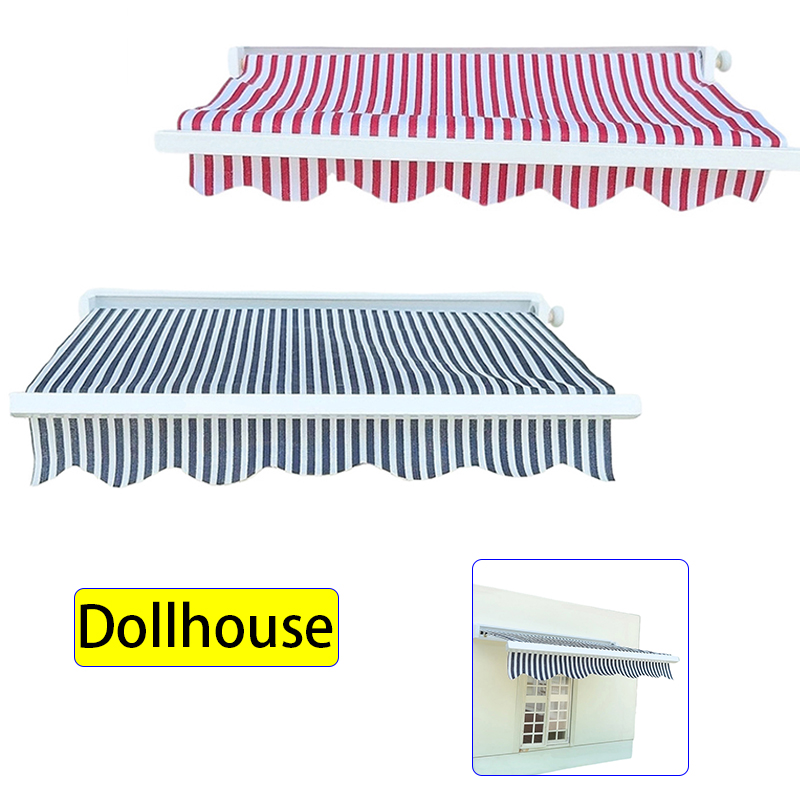 Kids Outdoor Toys - 1/12 Poppenhuis Simulatie Luifel Model Poppenhuis