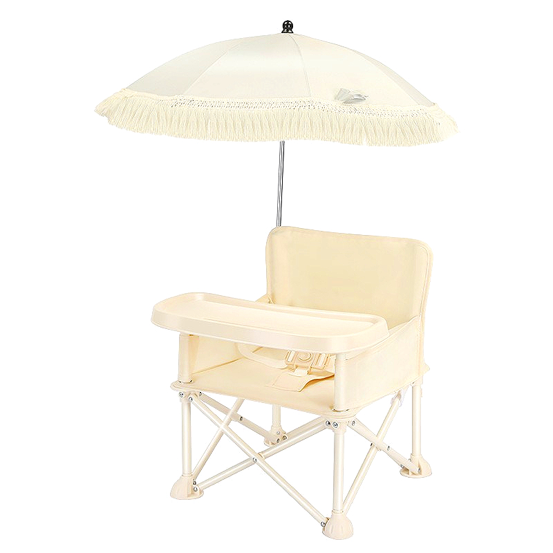 Kids Outdoor Umbrella Chair - Babyverhoger Eetkamerstoel Draagbaar Reizen Opvouwbaar Kinderen