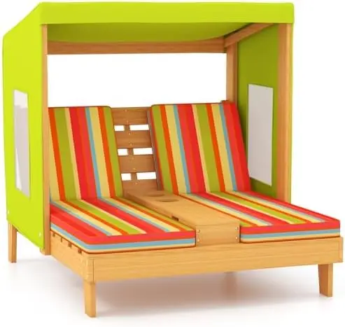 Kids Outdoor Lounger Chair - Kinderchaise Longue Stoel voor Buiten, Houten