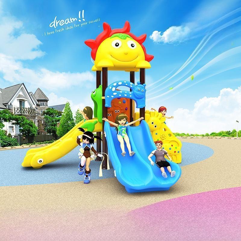 Kids Outdoor Adventure Park - Kinderparadijs Stalen & Kunststof Glijbaan Avontuurpark