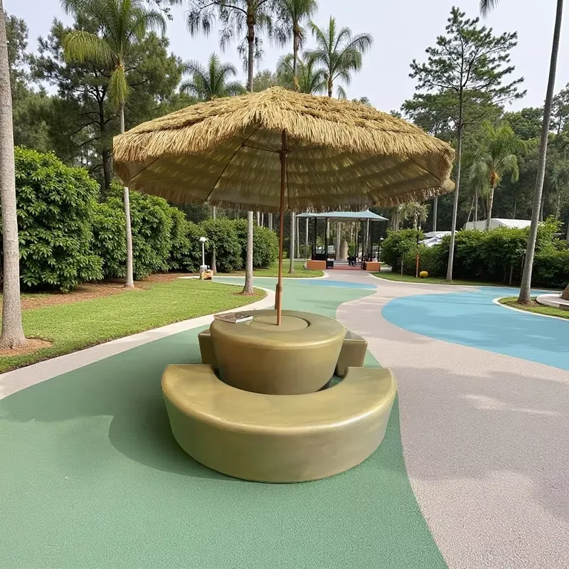 Kids Outdoor Chair And Table - Moderne ronde tuintafel- en stoelenset met