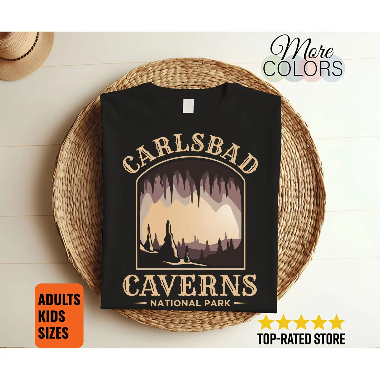 Kids Outdoor Adventure Park - Carlsbad Caverns National Park Vintage T-shirt