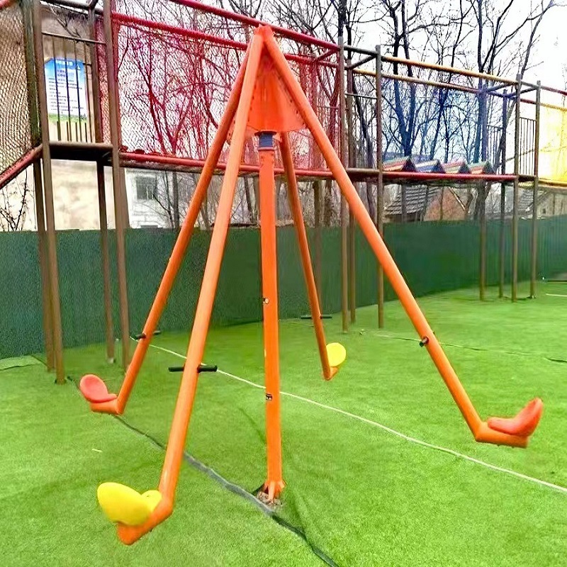 Kids Outdoor Adventure Park - Commerciële buitenspeeltuin Wip 4-zits kinderen avontuur