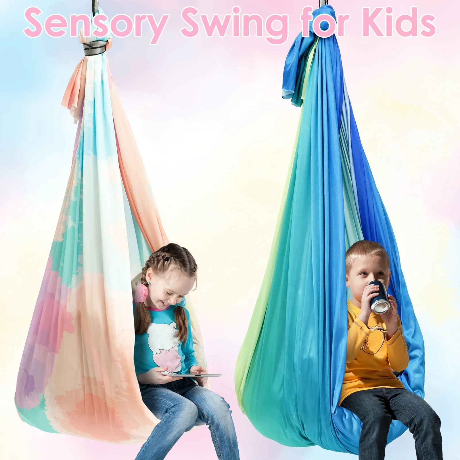 Kids Outdoor Hammock Swing - Zintuiglijke schommel Comfortabele zintuiglijke hangmat voor