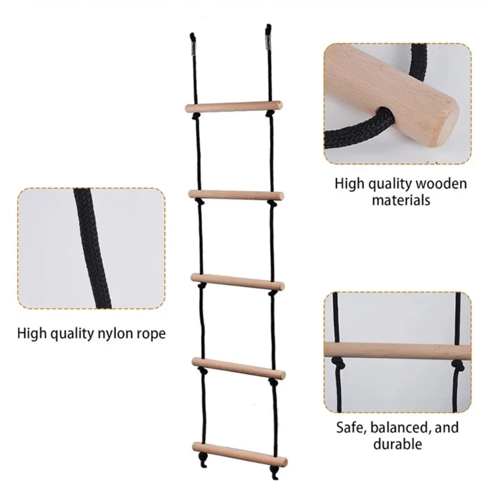 Kinderen Klimtouwladder Houten - Kids Outdoor Swing Set recensie en prijs