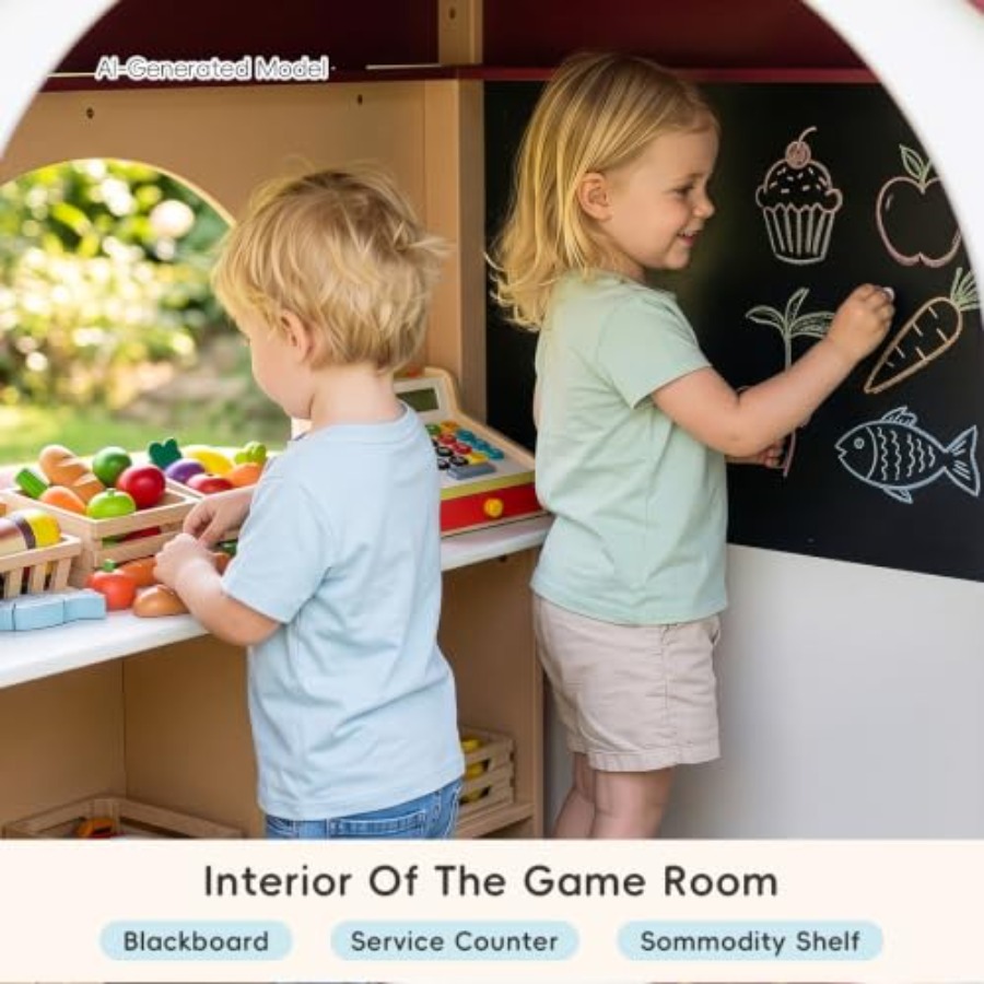 Buitenspeelhuis van massief ho - Kids Outdoor Chalkboard recensie en prijs