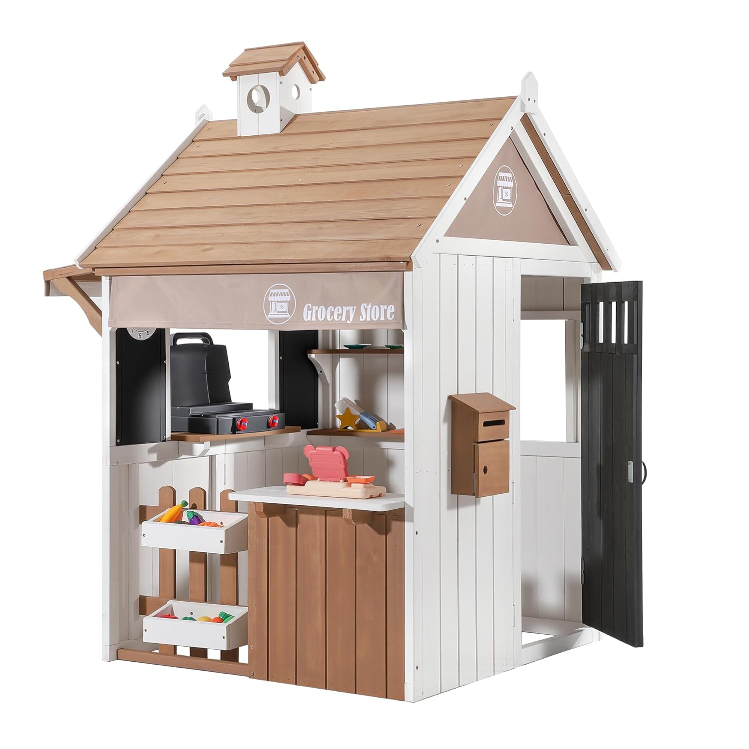 2-in-1 cederhouten kinderspeel - Kids Outdoor Chalkboard recensie en prijs