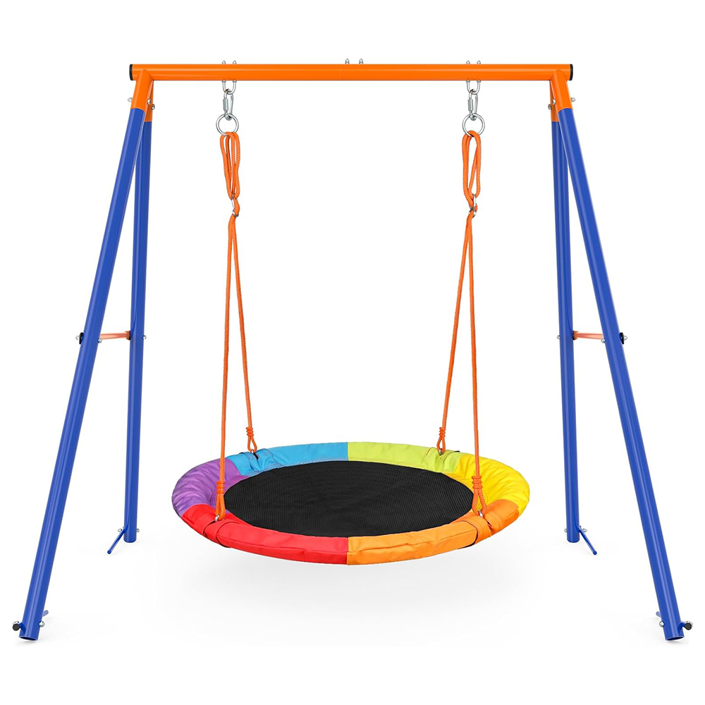 Speeltuin ijzeren tuin schomme - Kids Outdoor Swing Set recensie en prijs