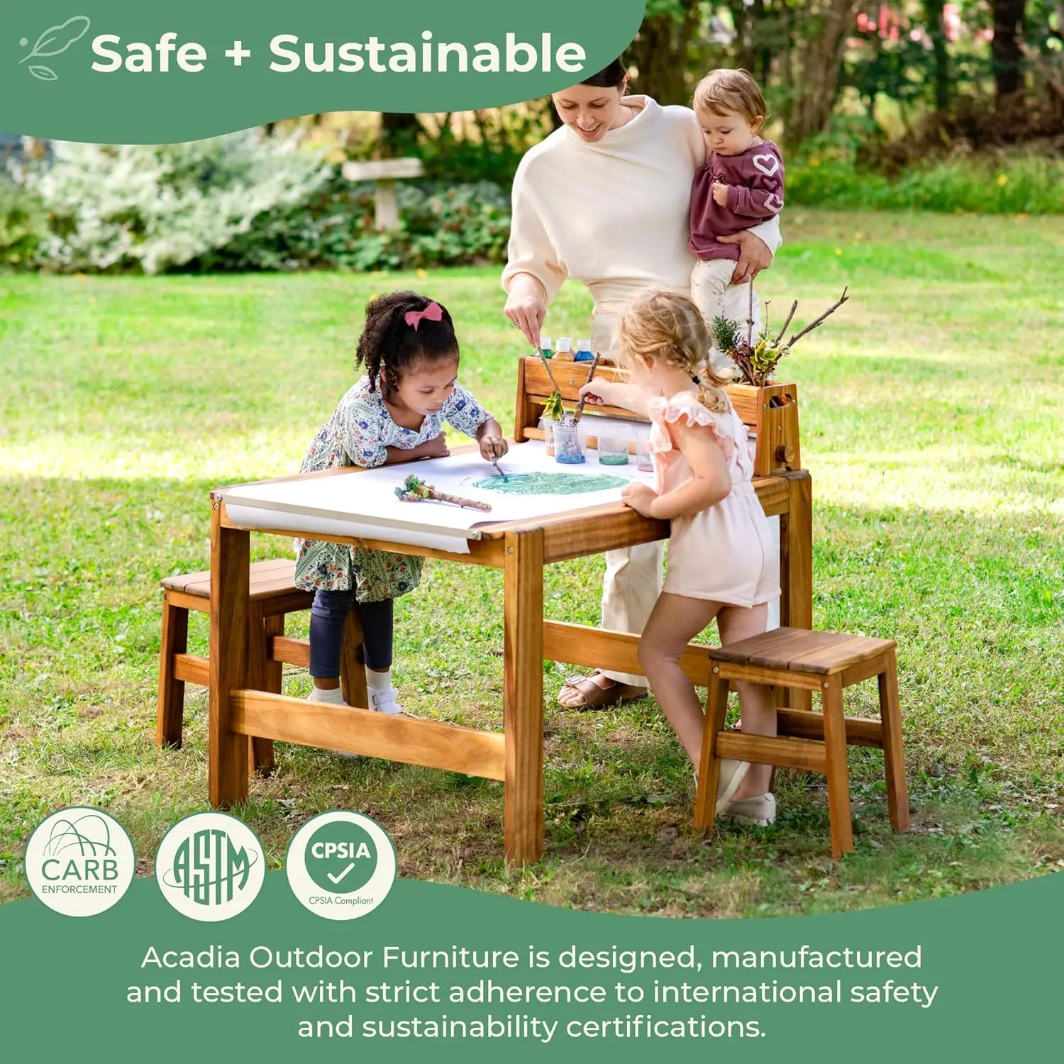 Acadia Buitenkunsttafel- en kr - Kids Outdoor Chair And Table recensie en prijs
