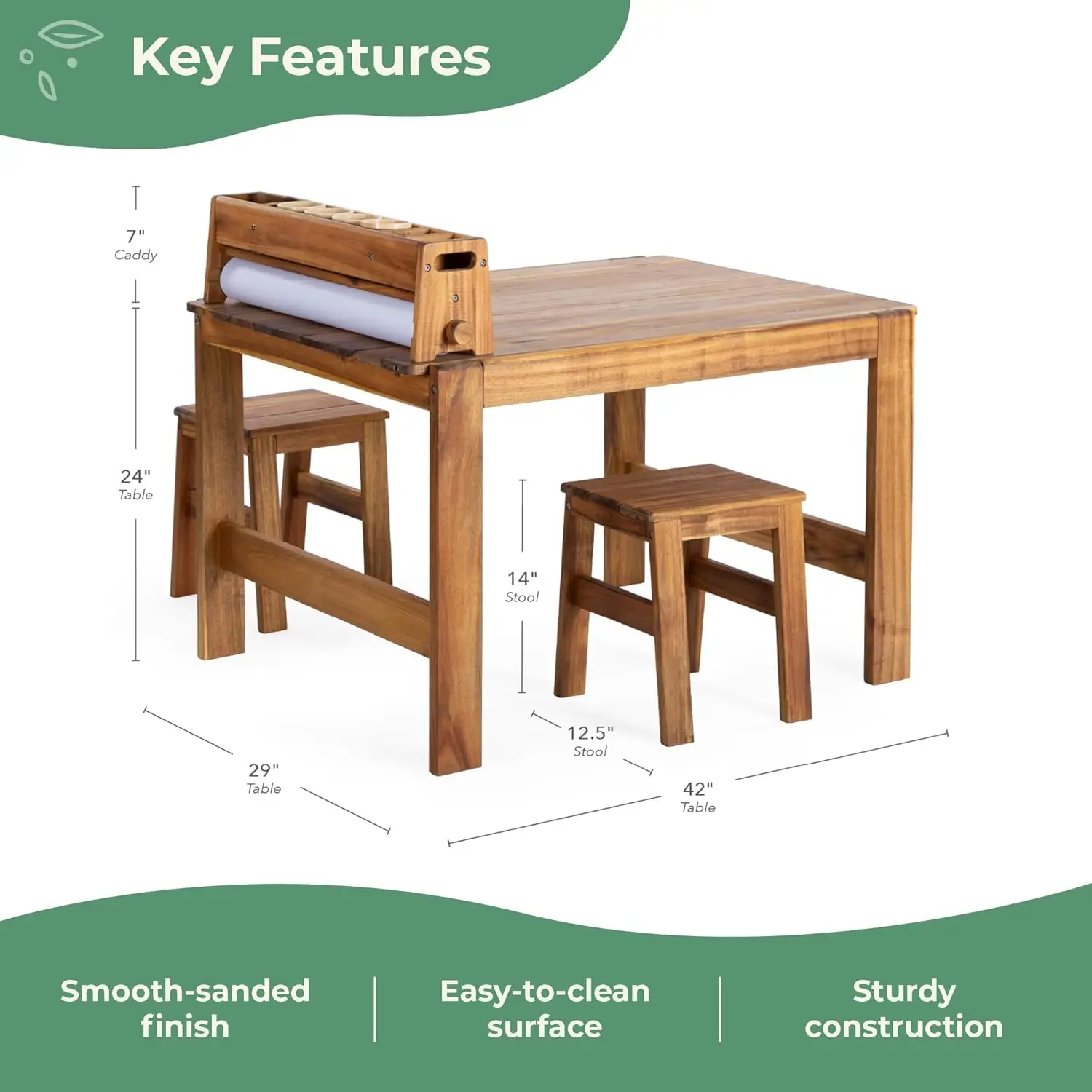 Acadia Buitenkunsttafel- en kr - Kids Outdoor Chair And Table recensie en prijs