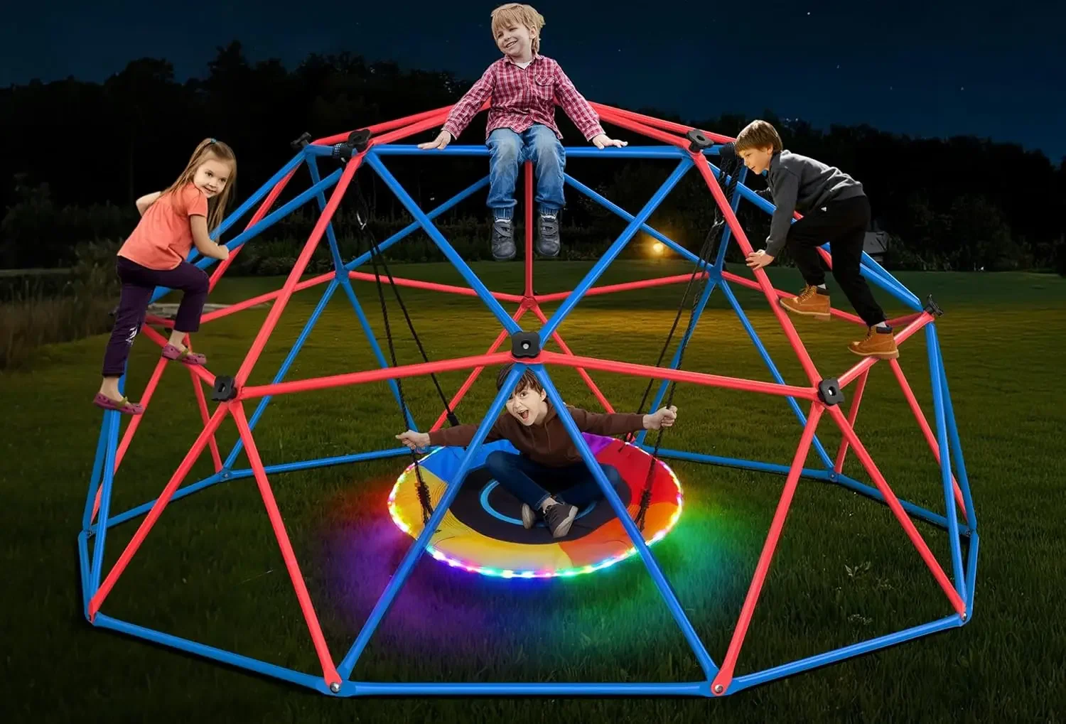 Hapfan Klimkooi Schommelset me - Kids Outdoor Climbing Dome recensie en prijs