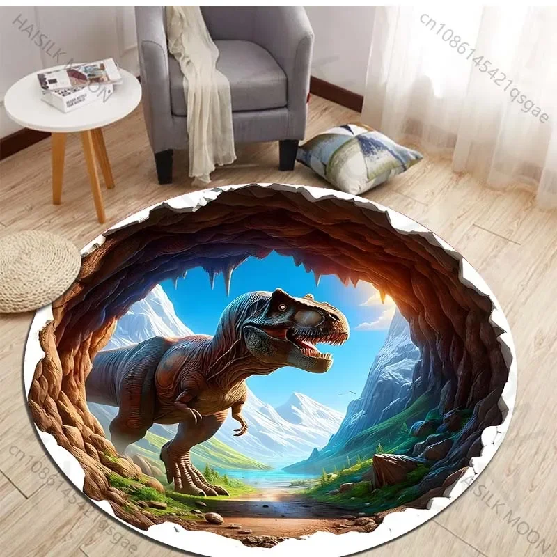 HD 3D Dinosaurus Print Ronde T - Kids Outdoor Flooring recensie en prijs