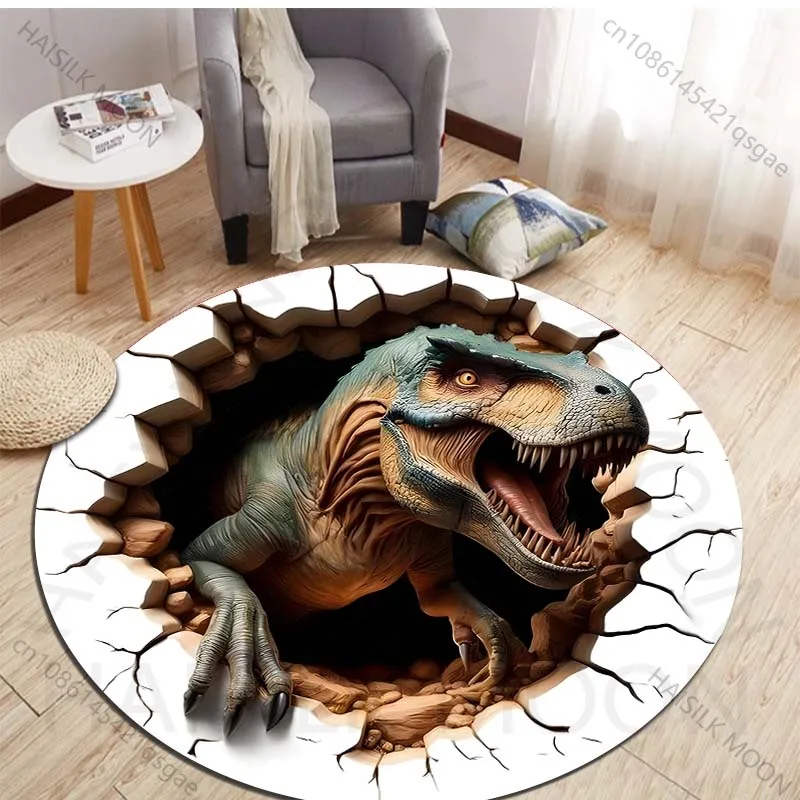 HD 3D Dinosaurus Print Ronde T - Kids Outdoor Flooring recensie en prijs