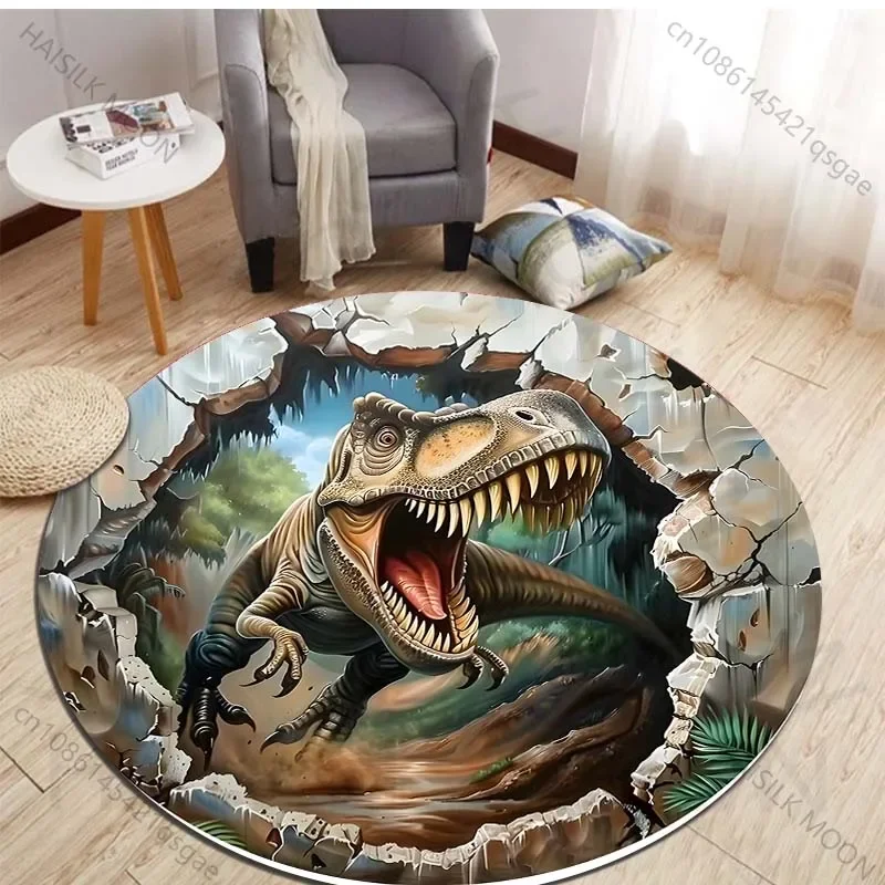 HD 3D Dinosaurus Print Ronde T - Kids Outdoor Flooring recensie en prijs