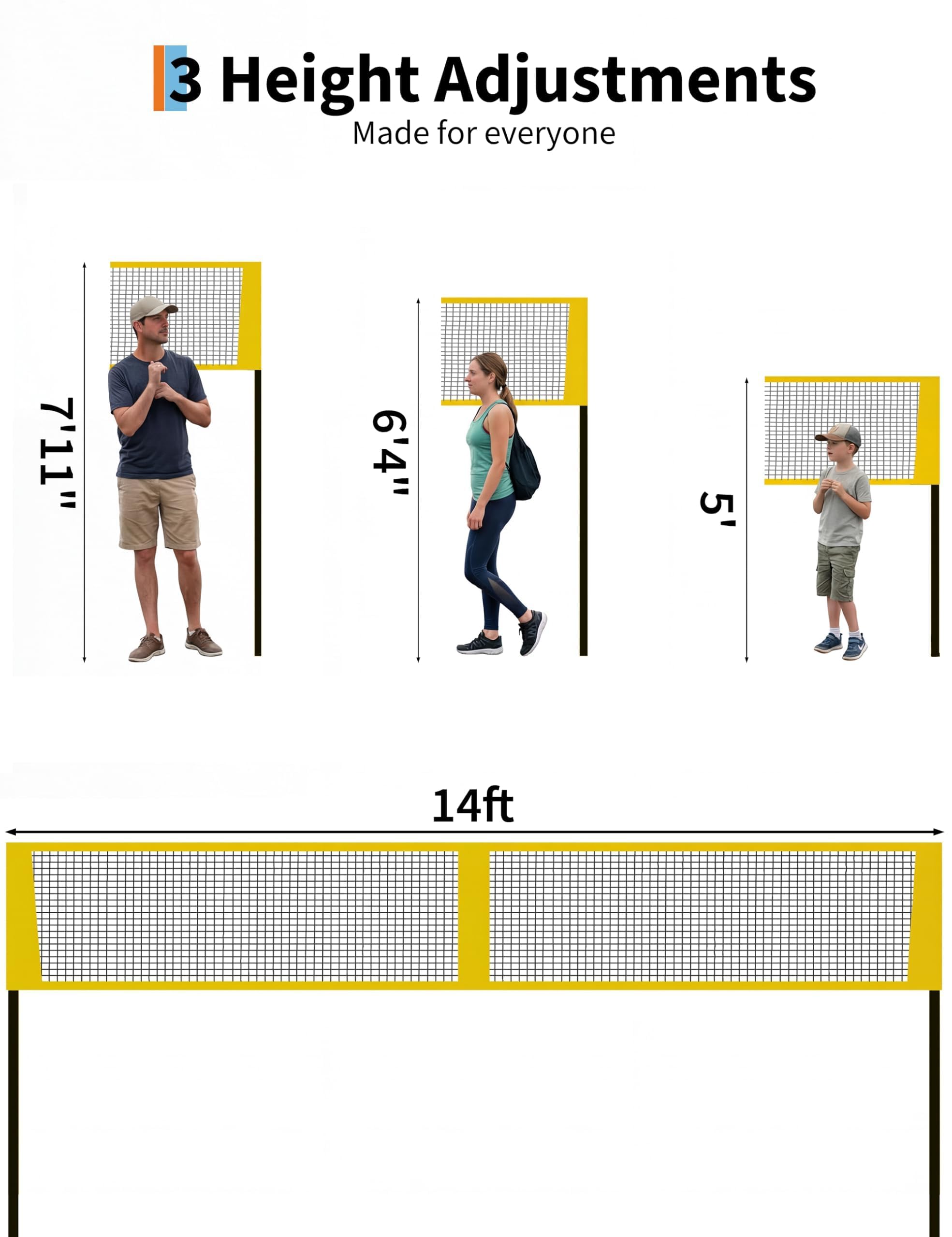 4-delige volleybalnetset met k - Kids Outdoor Volleyball Net recensie en prijs