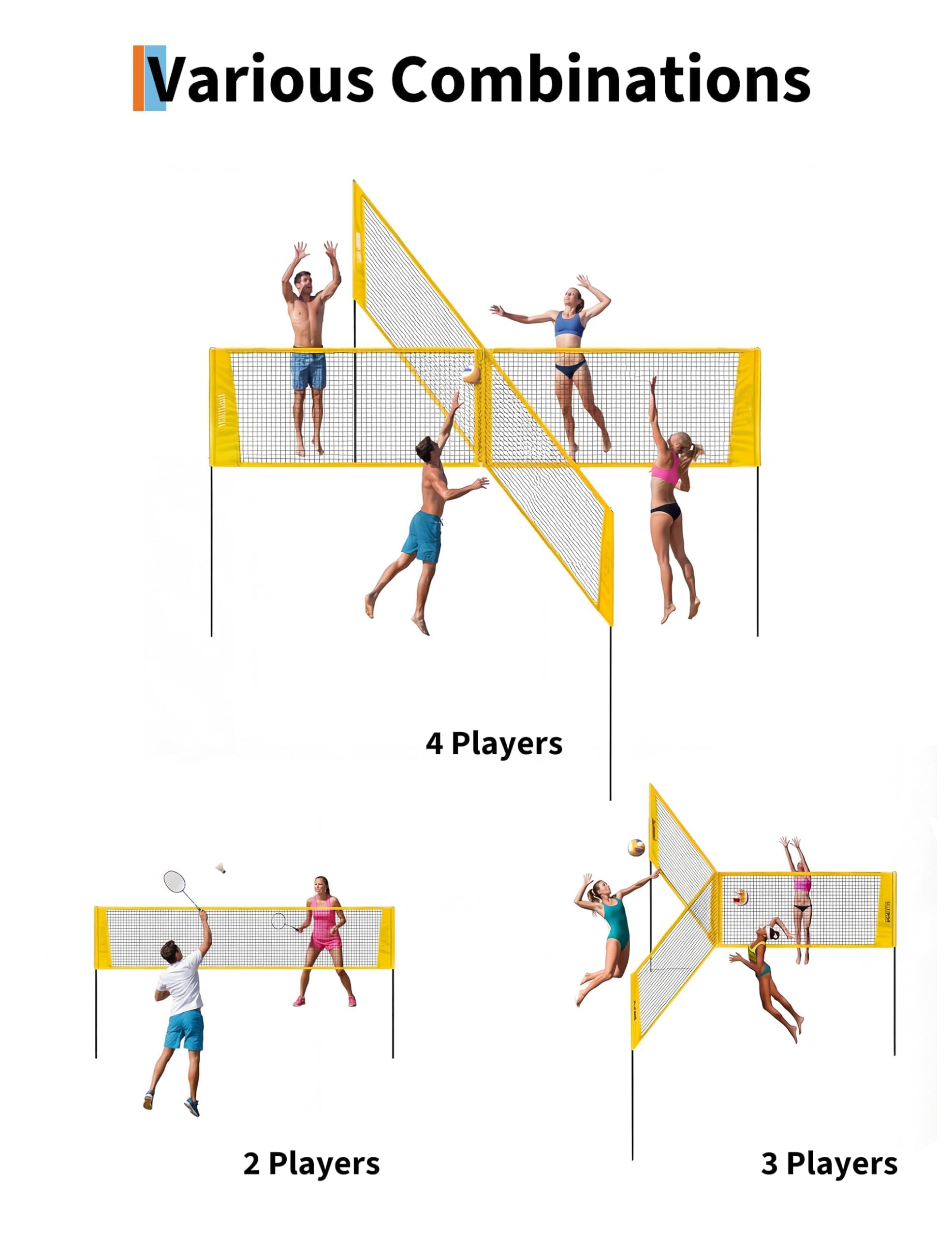 4-delige volleybalnetset met k - Kids Outdoor Volleyball Net recensie en prijs