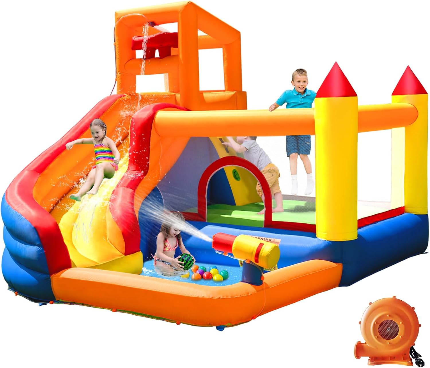 HuaKastro Opblaasbare Watergli - Kids Outdoor Inflatable Water Slide recensie en prijs