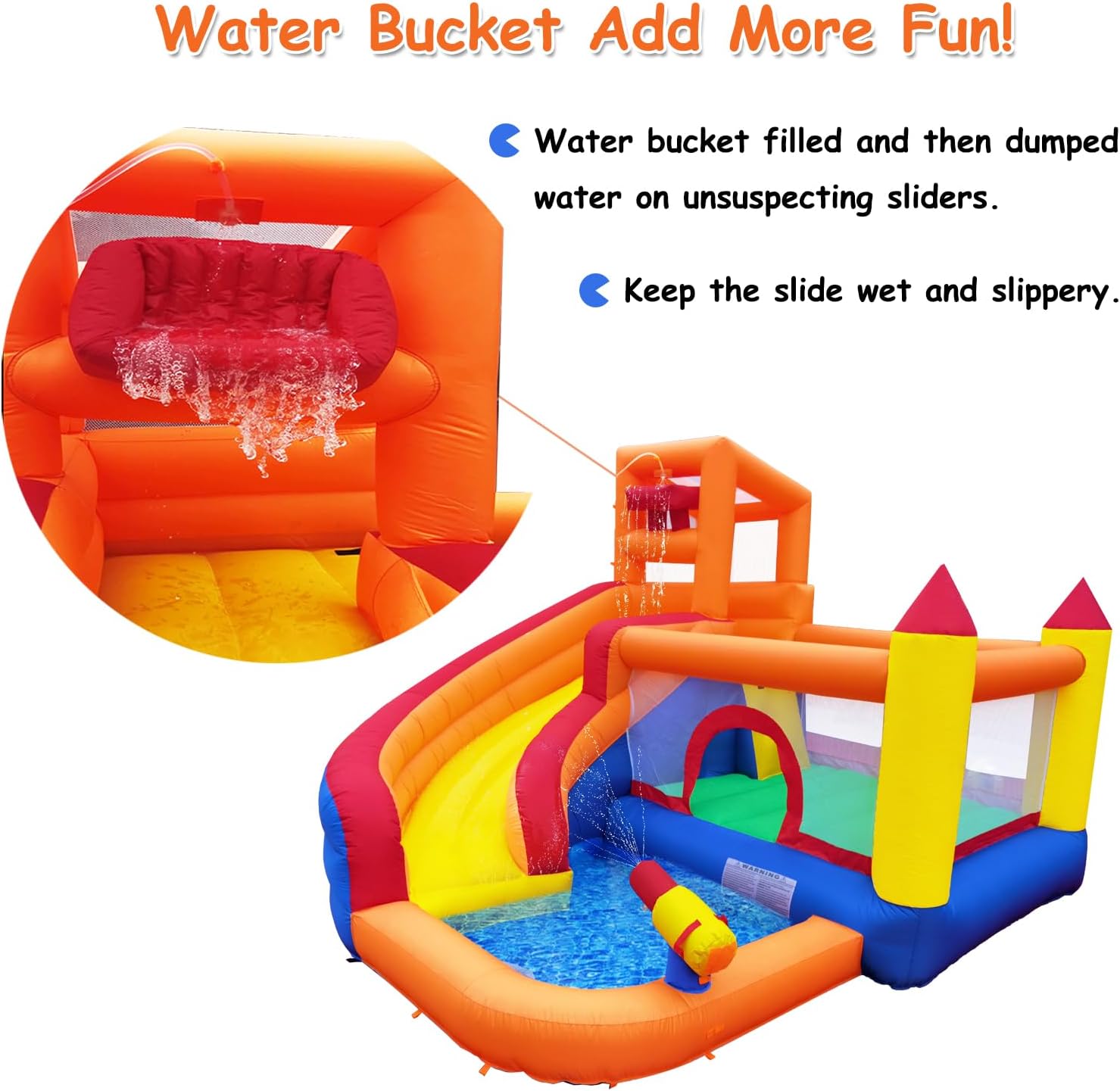 HuaKastro Opblaasbare Watergli - Kids Outdoor Inflatable Water Slide recensie en prijs