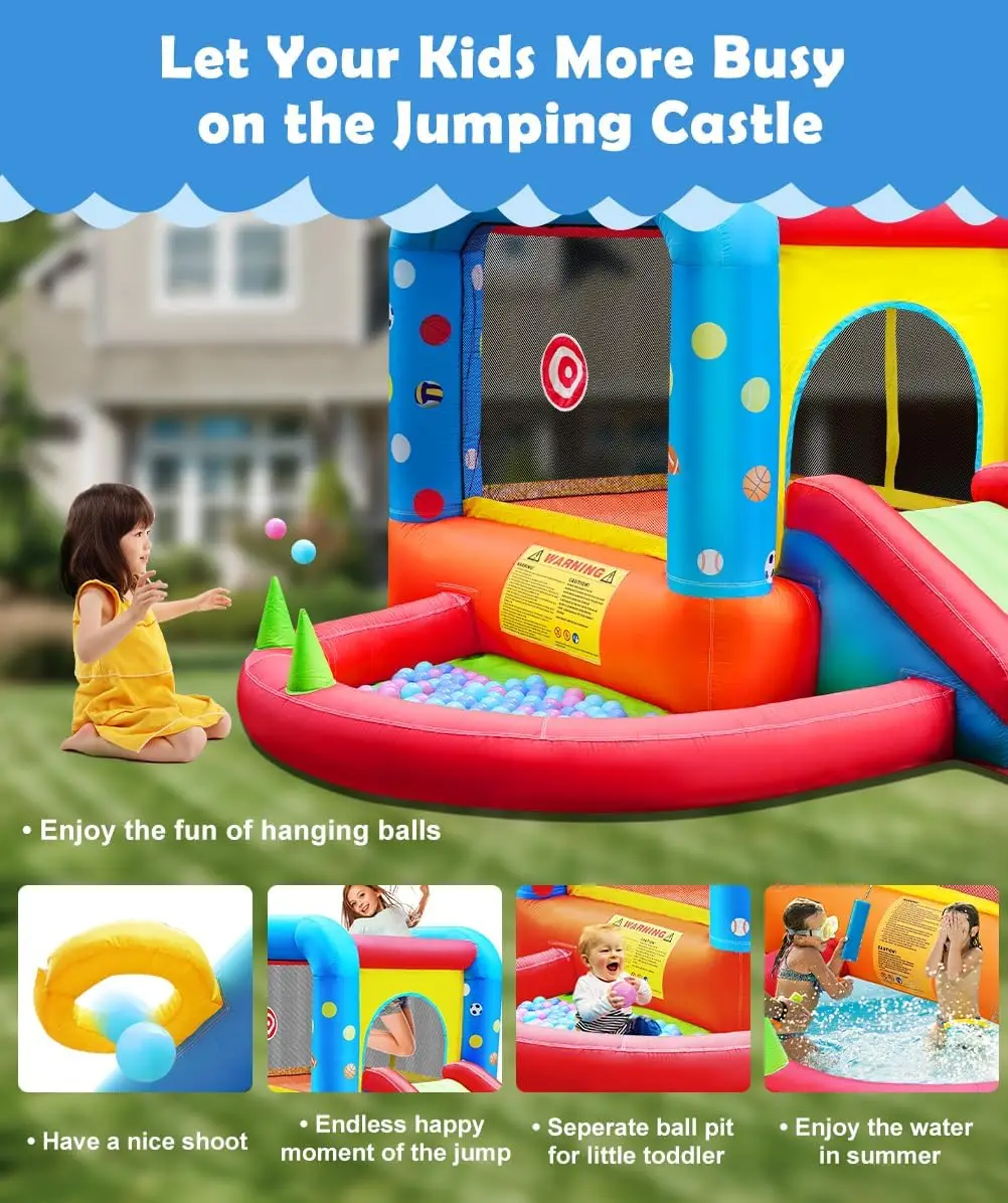 Step4Fun Opblaasbare Springkas - Kids Outdoor Inflatable Water Slide recensie en prijs