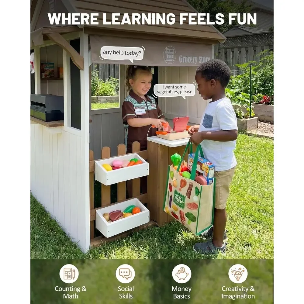 2-in-1 buiten speelhuisje voor - Kids Outdoor Chalkboard recensie en prijs