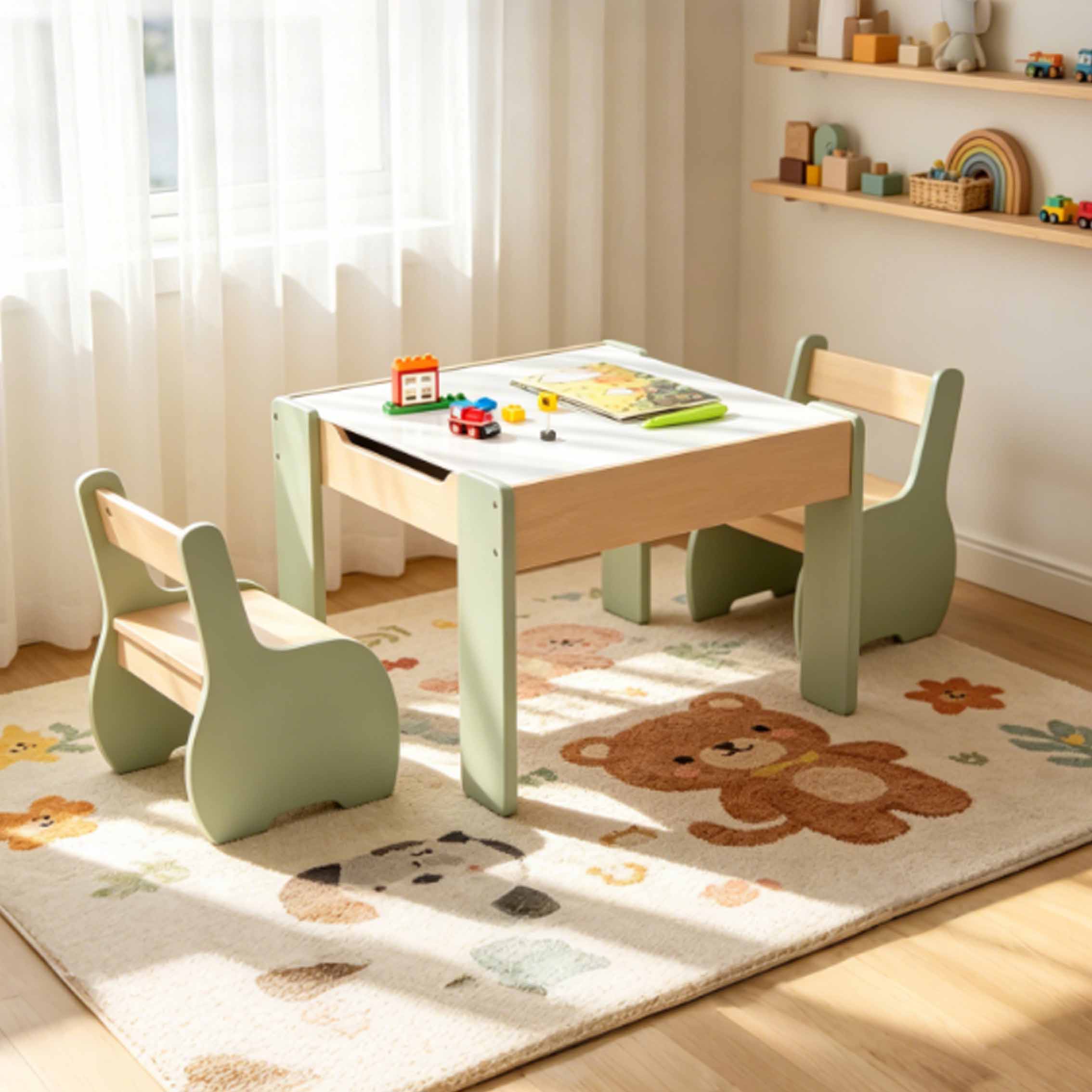 Moderne houten tafel- en stoel - Kids Outdoor Chair And Table recensie en prijs