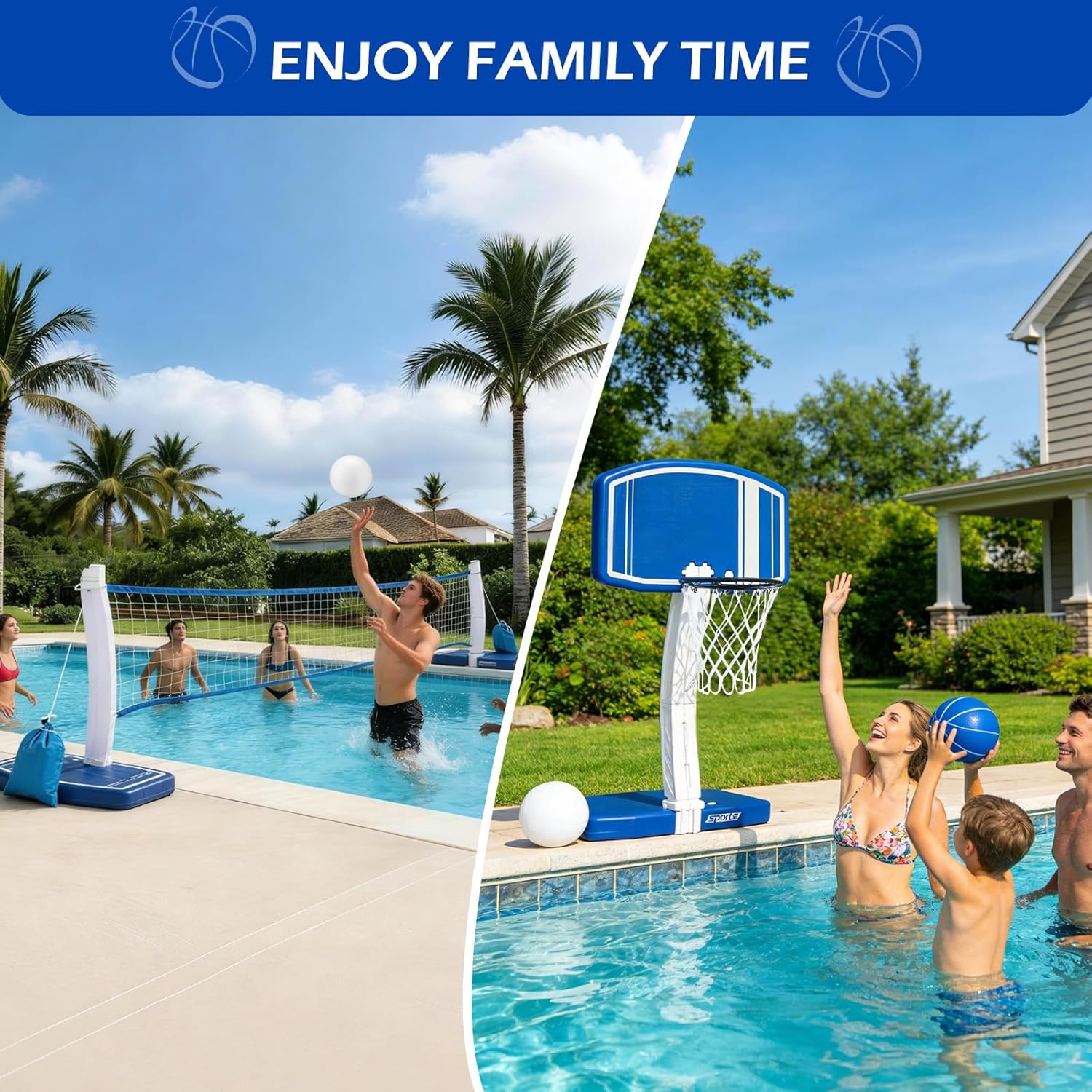 Bovengrondse zwembad basketbal - Kids Outdoor Toys recensie en prijs