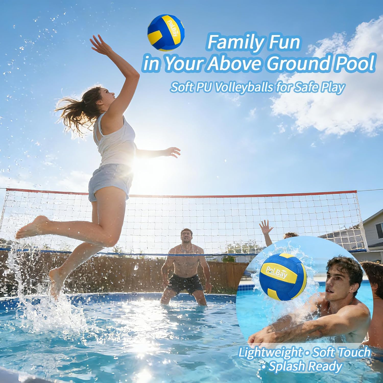 Verstelbare poolvolleybalnetse - Kids Outdoor Volleyball Net recensie en prijs