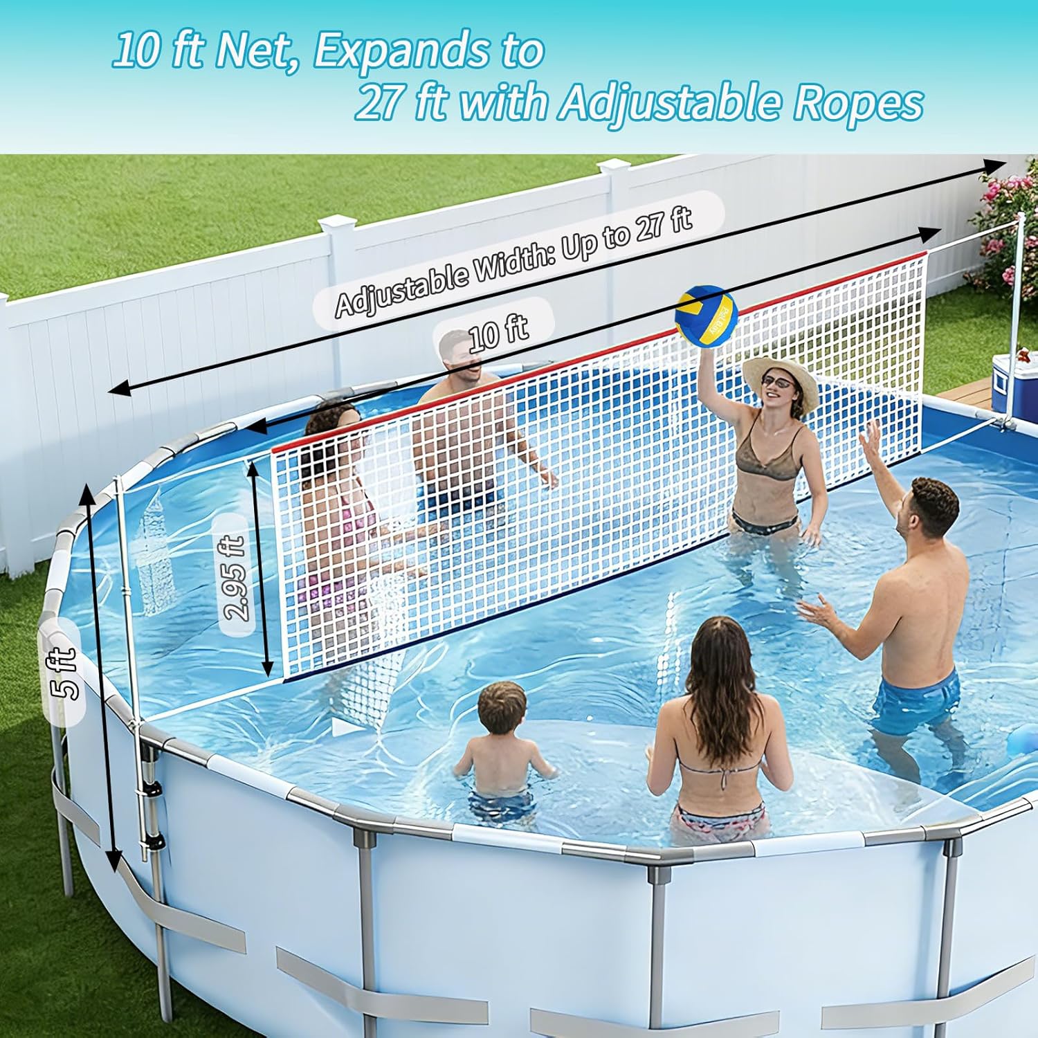 Verstelbare poolvolleybalnetse - Kids Outdoor Volleyball Net recensie en prijs
