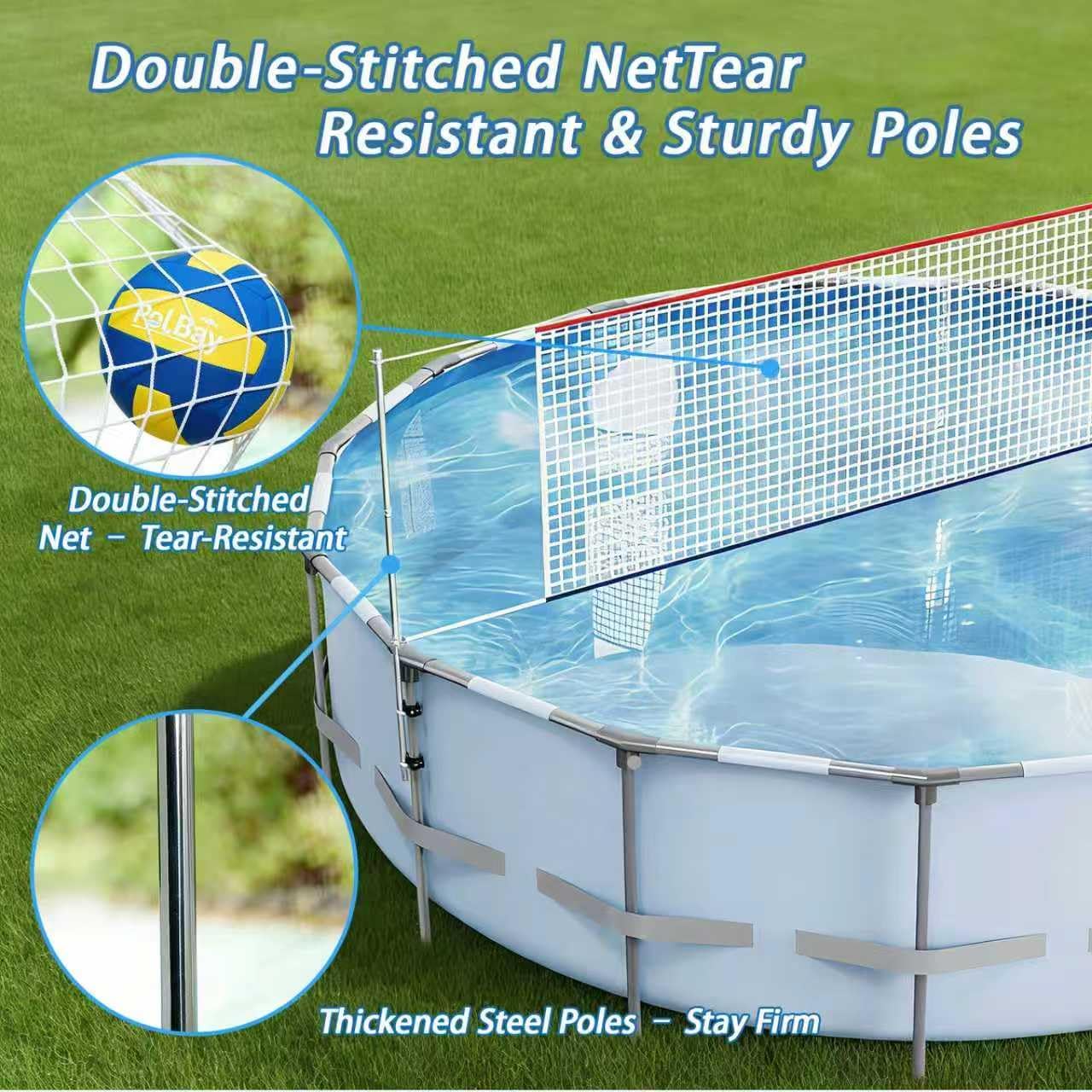 Verstelbare poolvolleybalnetse - Kids Outdoor Volleyball Net recensie en prijs
