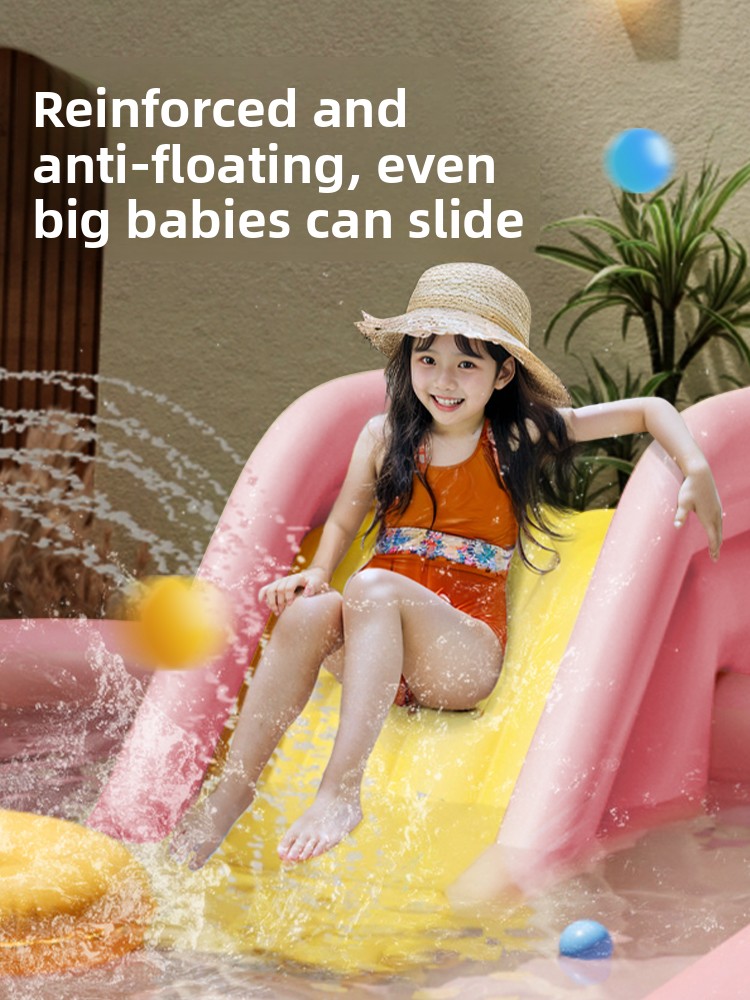 Opblaasbaar zwembad met zonnes - Kids Outdoor Inflatable Water Slide recensie en prijs