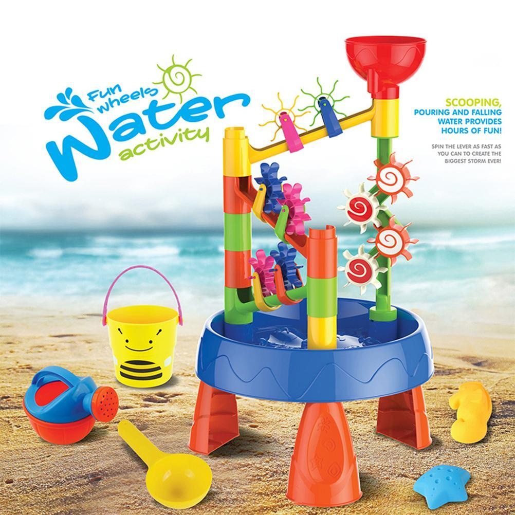Zand- en water speeltafel, zan - Kids Outdoor Water Play Table recensie en prijs