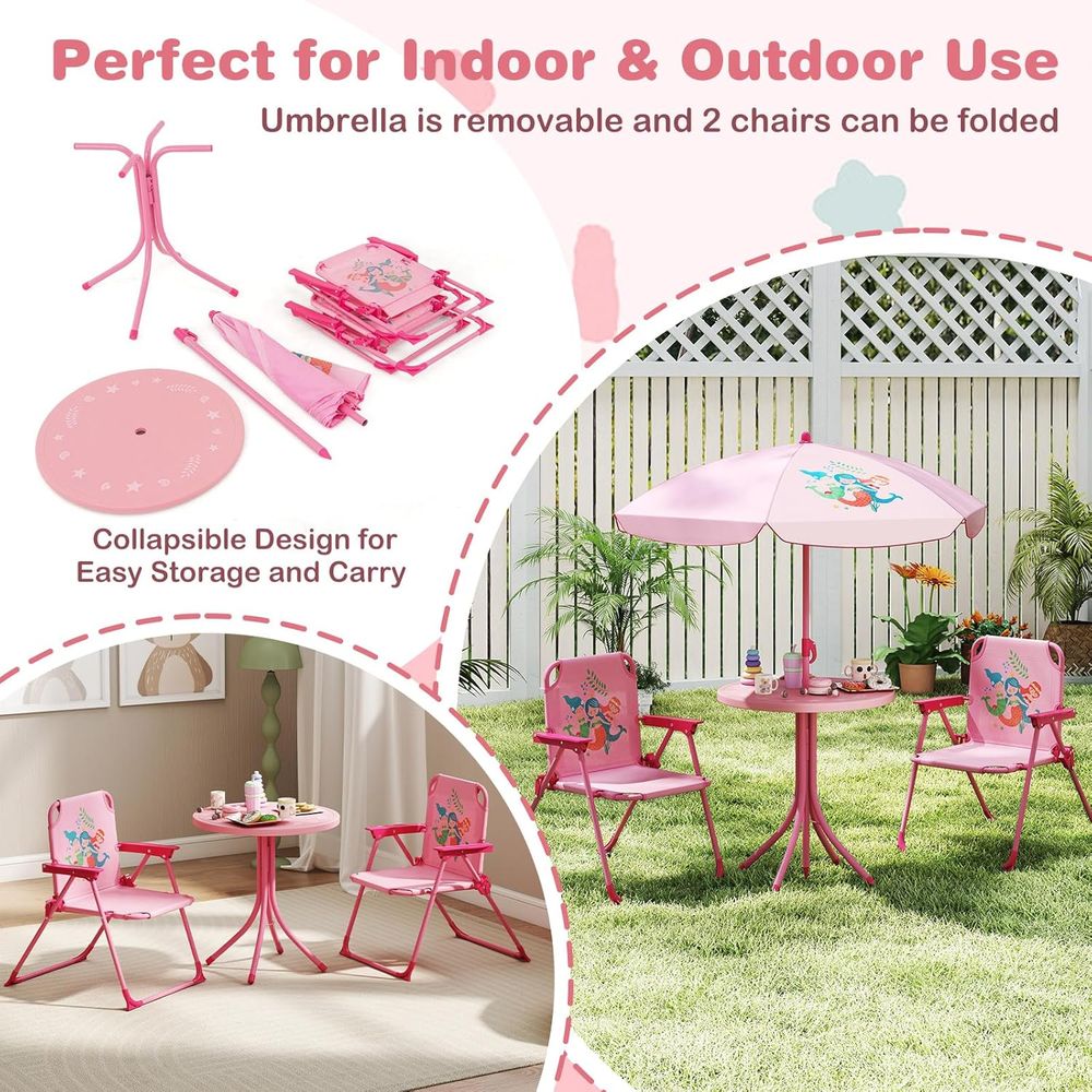 Picknicktafel voor kinderen, b - Kids Outdoor Umbrella Chair recensie en prijs