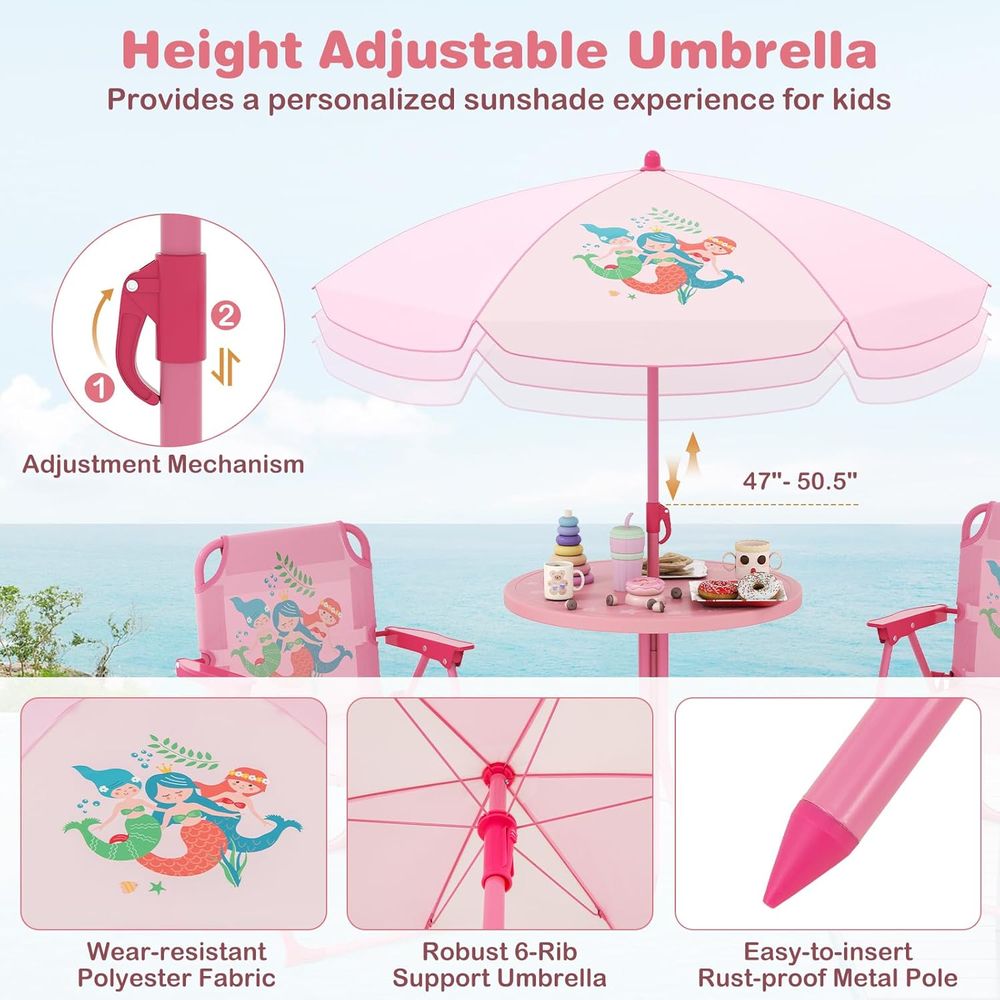 Picknicktafel voor kinderen, b - Kids Outdoor Umbrella Chair recensie en prijs