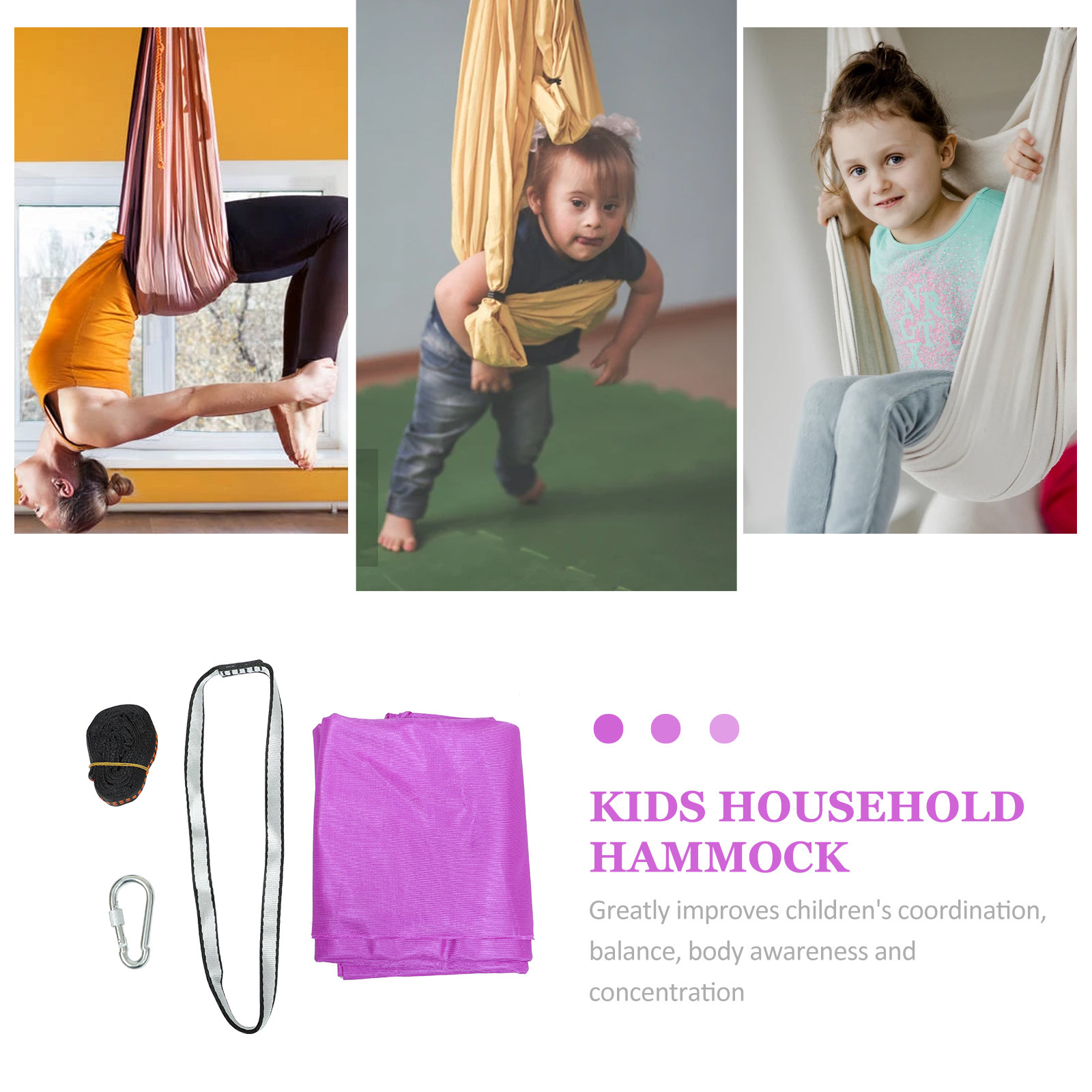 1Set Yoga-hangmat voor kindere - Kids Outdoor Hammock Swing recensie en prijs