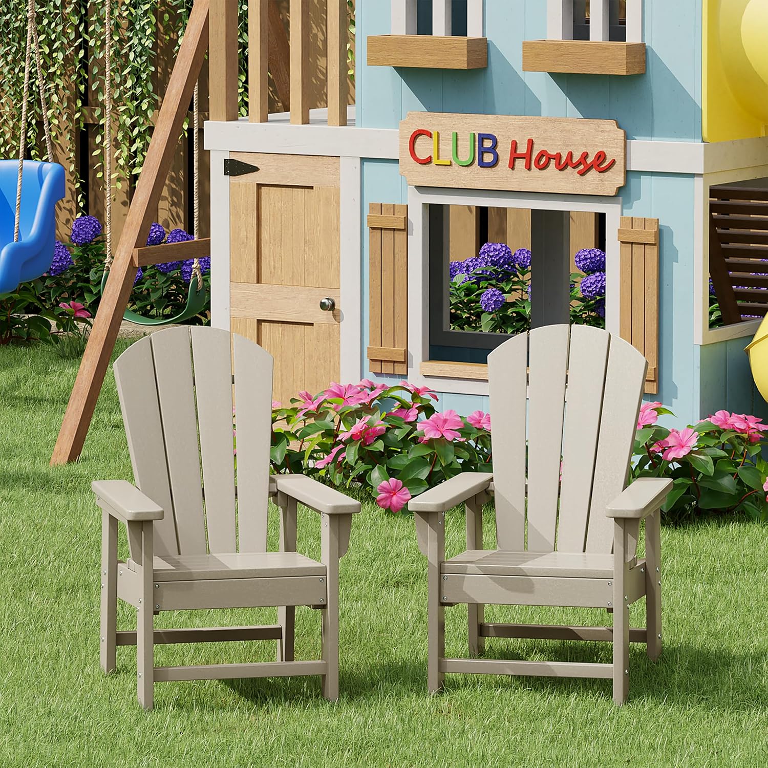 Kinderbuitenstoelset van 2, pe - Kids Outdoor Lounger Chair recensie en prijs