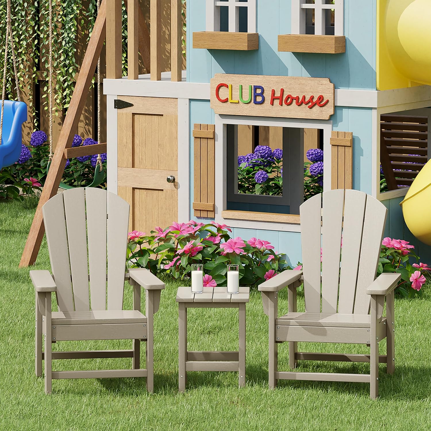 Kinderbuitenstoelset van 2, pe - Kids Outdoor Lounger Chair recensie en prijs