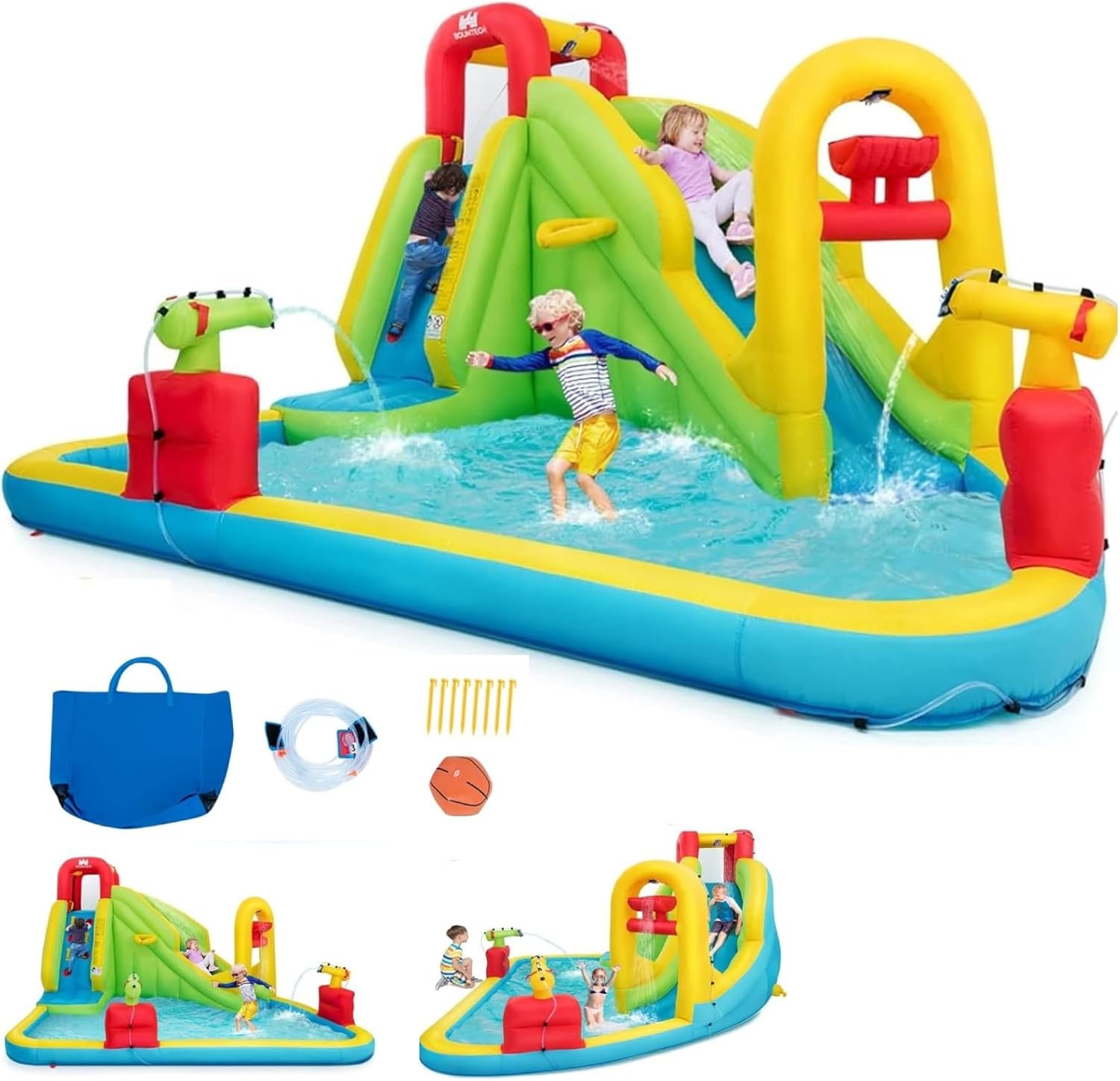Mega Opblaasbaar Waterpark Spr - Kids Outdoor Inflatable Water Slide recensie en prijs