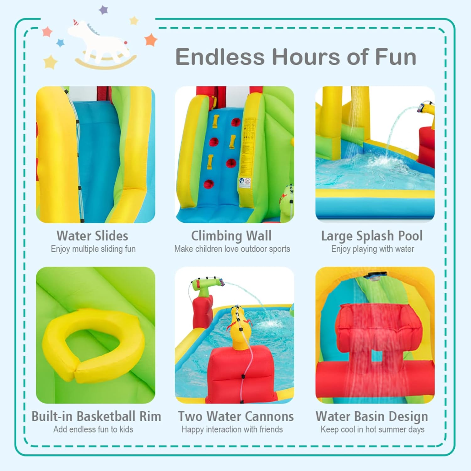 Mega Opblaasbaar Waterpark Spr - Kids Outdoor Inflatable Water Slide recensie en prijs