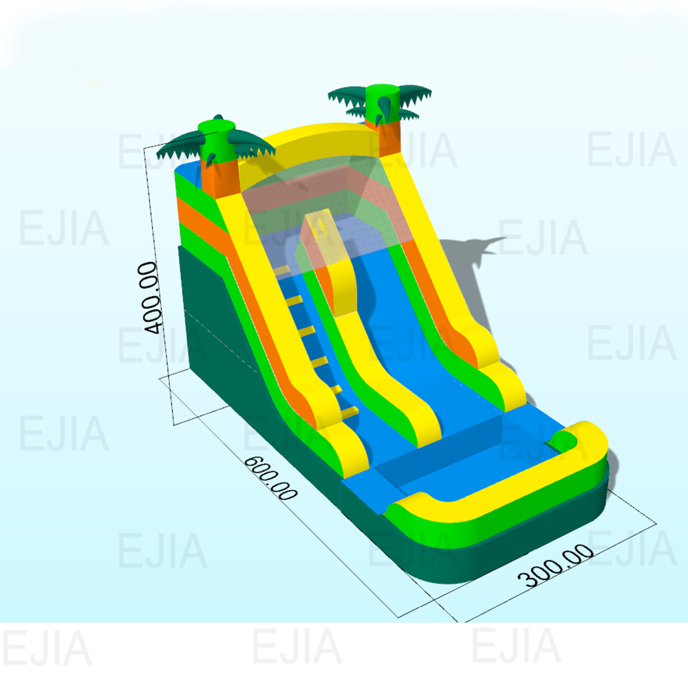 Opblaasbare glijbanen op de ac - Kids Outdoor Inflatable Water Slide recensie en prijs