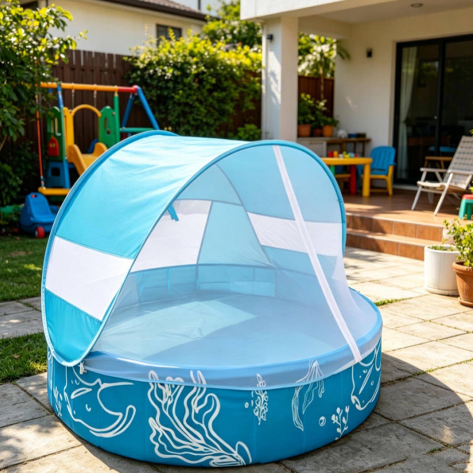 Kinderzwembad met luifel 120x3 - Kids Outdoor Activity Centre recensie en prijs