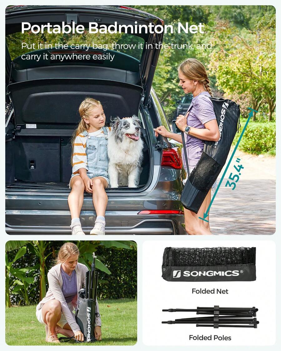 Badmintonnet, in hoogte verste - Kids Outdoor Volleyball Net recensie en prijs